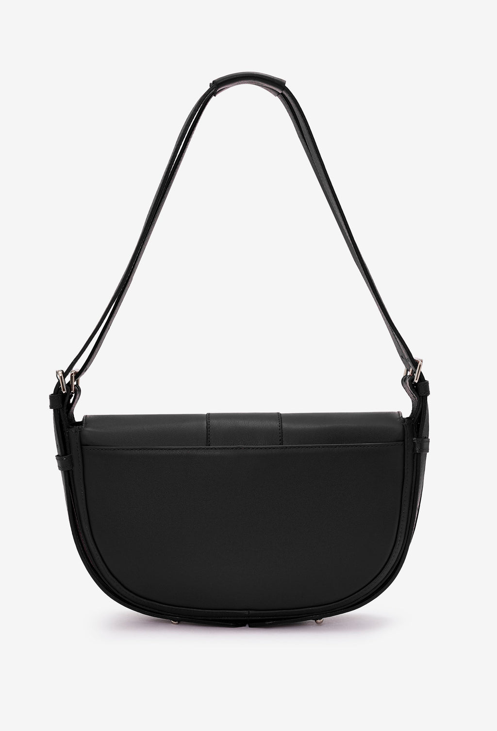 Sisa Leather Shoulder Bag - Black