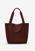 Tala Large Leather Tote Bag - Brown