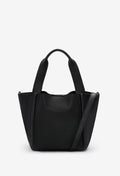 Tala Small Leather Tote Bag - Black