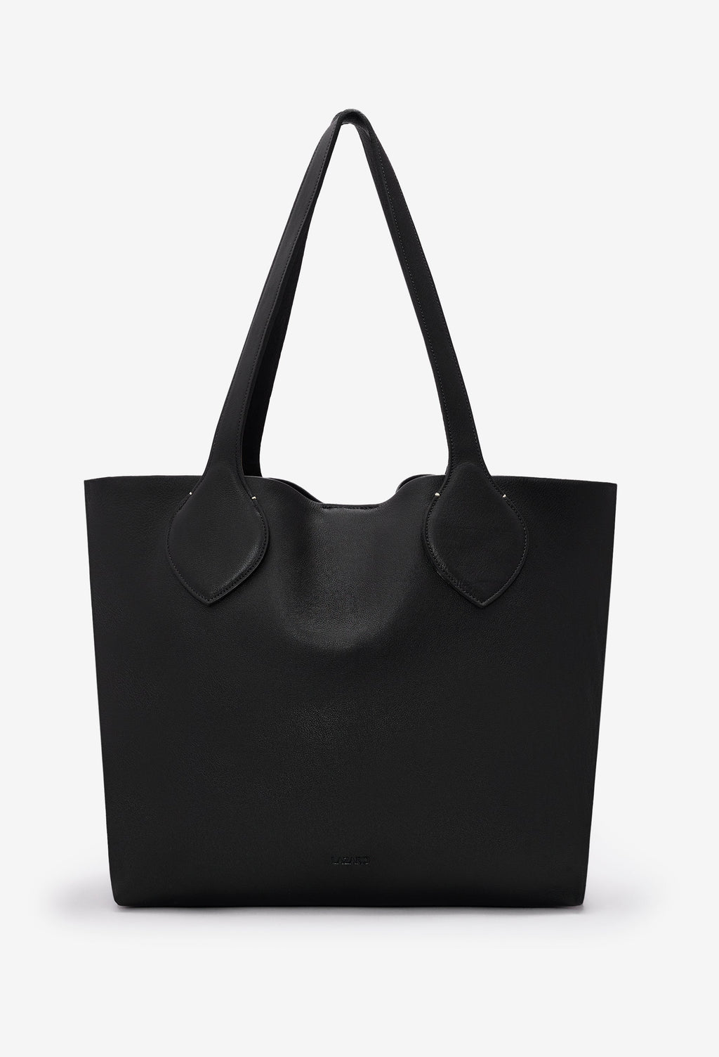 Tika Leather Tote Bag - Black